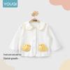 Youqi Girls' Long Sleeve Shirt 2026 - Stylish Baby Top for Spring & Autumn