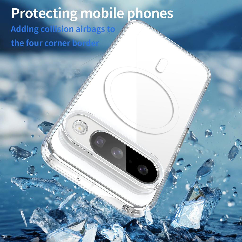Google Pixel 10 Clear Phone Case,Non-Yellowing Magnetic Phone Case for Google Pixel 10