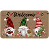 Imitation Linen Christmas Floor Mats - Bathroom & Door Holiday Decor Mats