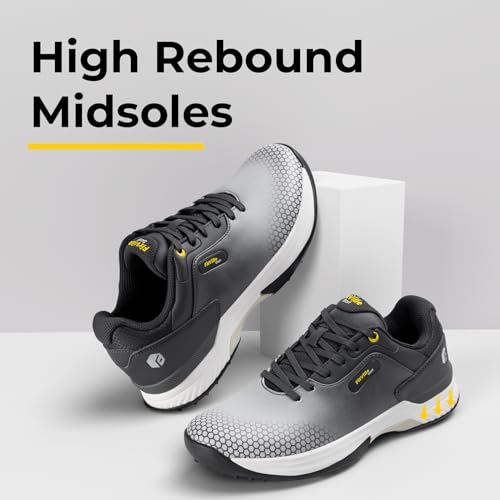 FitVille Men's Wide Golf Shoes, Sizes 2E and 4E, Lightweight Golf Sneakers with Spikes