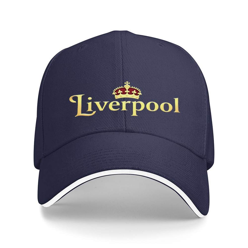 

One Piece Featuring Liverpool in Golden Lettering with a Crown Perfect for Workouts Jogging Or As a Baseball Cap One Size