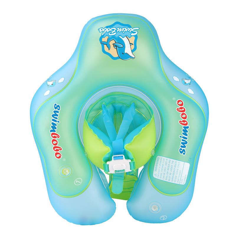 SWIMBOBO Baby Swim & Tummy Time Inflatable Ring with Seat S (3-10 months, 10-20 lbs)