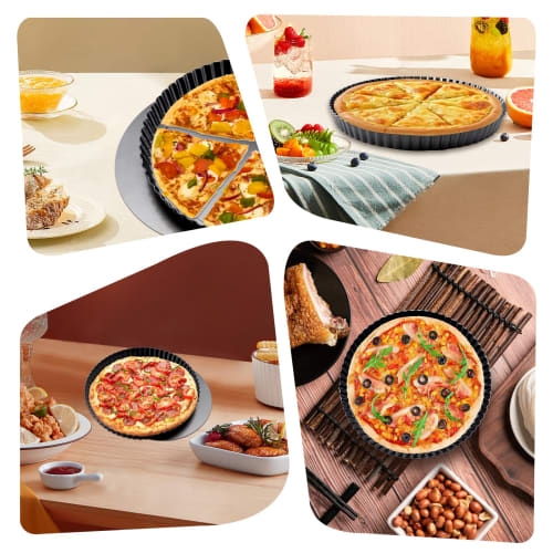 12cm Cake Pan, Removable Bottom Quiche Pan, Non-stick Tart Pan Base for Baking Quiches, Tart