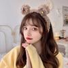 Cute Hair Hoop Plush Ear Bear Hairband Headgear Headdress  Wedding Party Stage
