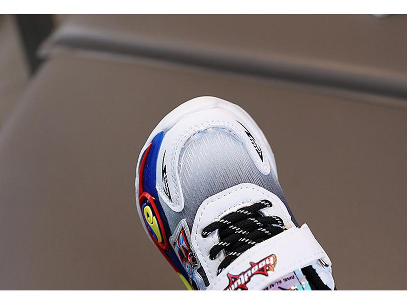 Boys' 2025 Autumn Cartoon Velcro Sneakers - Running & Basketball Shoes Trend