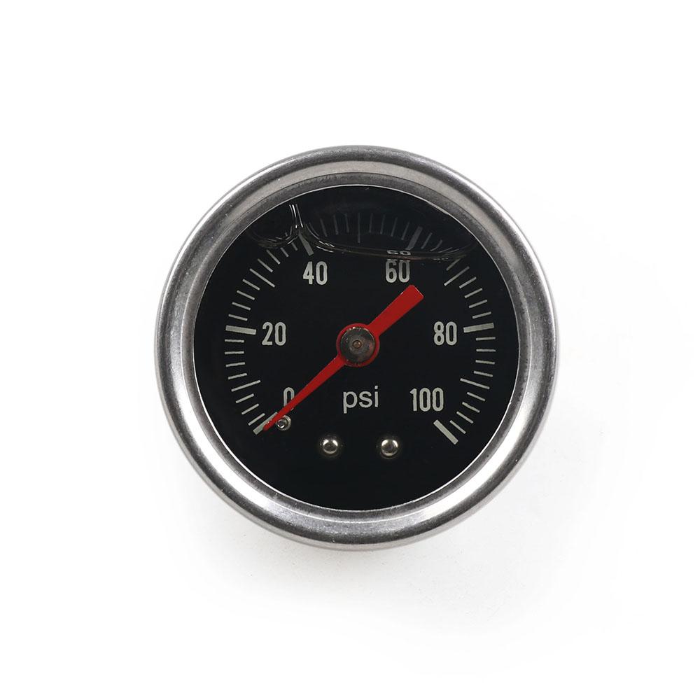 45mm Gauge Adjustable Fuel Pressure Regulator Gauge 0-60psi 0-100psi Liquid Chrome Black Universal