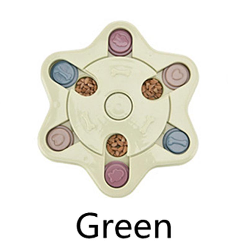 Hondenspeelgoed Puzzel Langzame Voederbak Interactief Verhoog Puppy IQ Voedseldispenser Langzaam Eten Antislip Kom Huisdier Kat Honden Trainingsspel