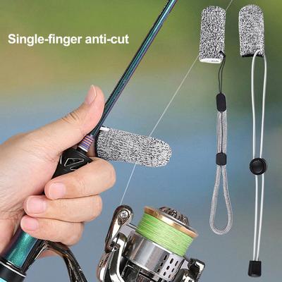 Fingerschutz zum Angeln Einzelner Finger Angelhandschuh Schnittfest Verschleißfest Ein-Finger-Überzug zum Werfen Auswerfen Angeln Schnurkontrolle