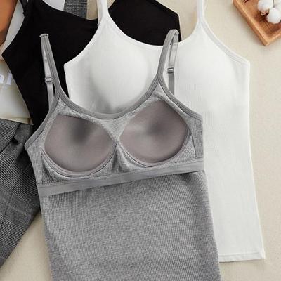 Modal Suspender Vest Women's Bra Cushion Versatile Bra Free Integrated Underwear