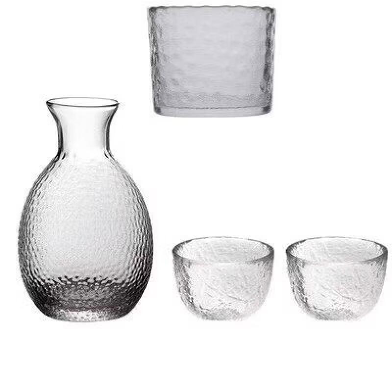 Handmade Hammered Glass Sake Cup