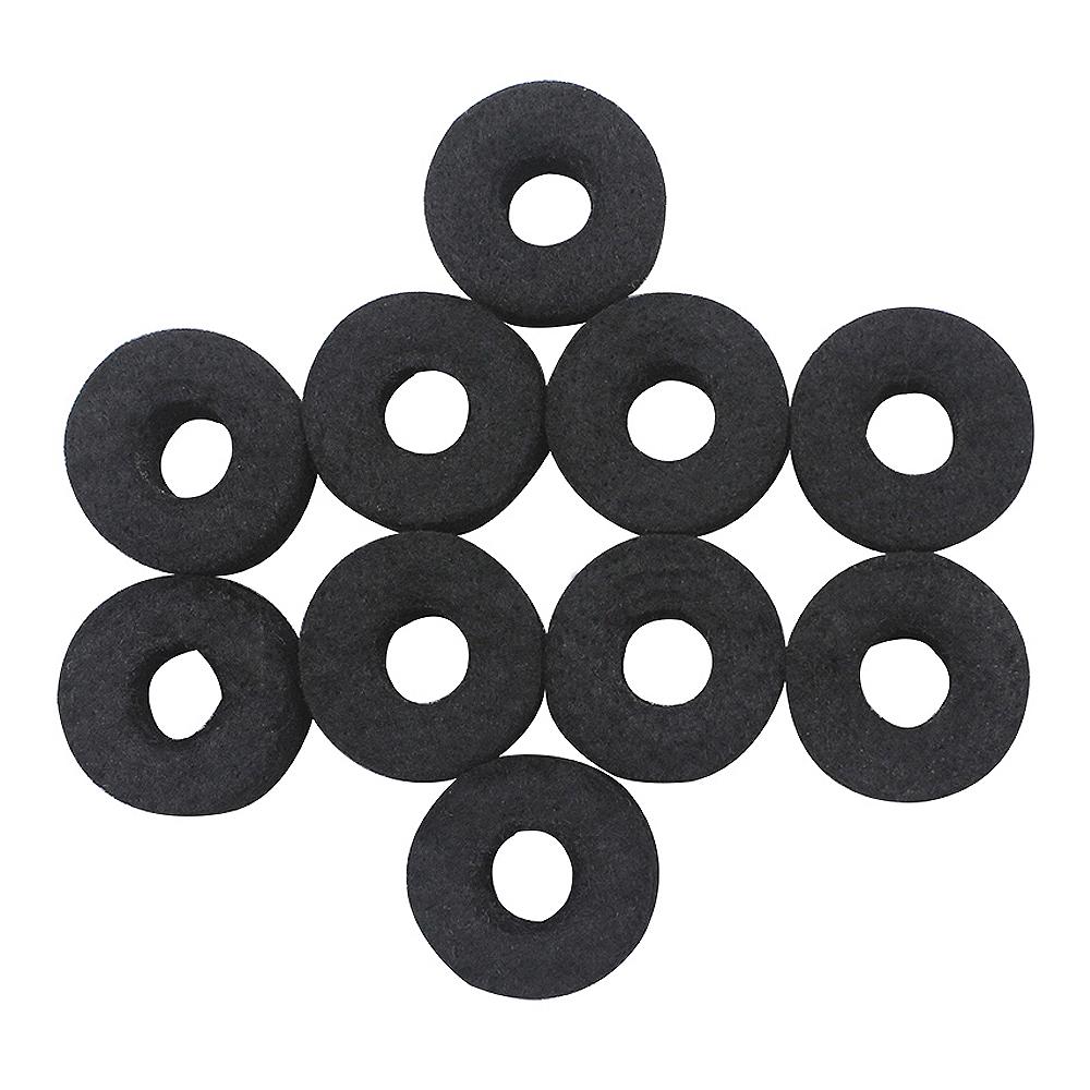 10pcs/lot Cotton Black Cymbal Felt Pads Thickened Protection Pad Percussion Accessories Kit