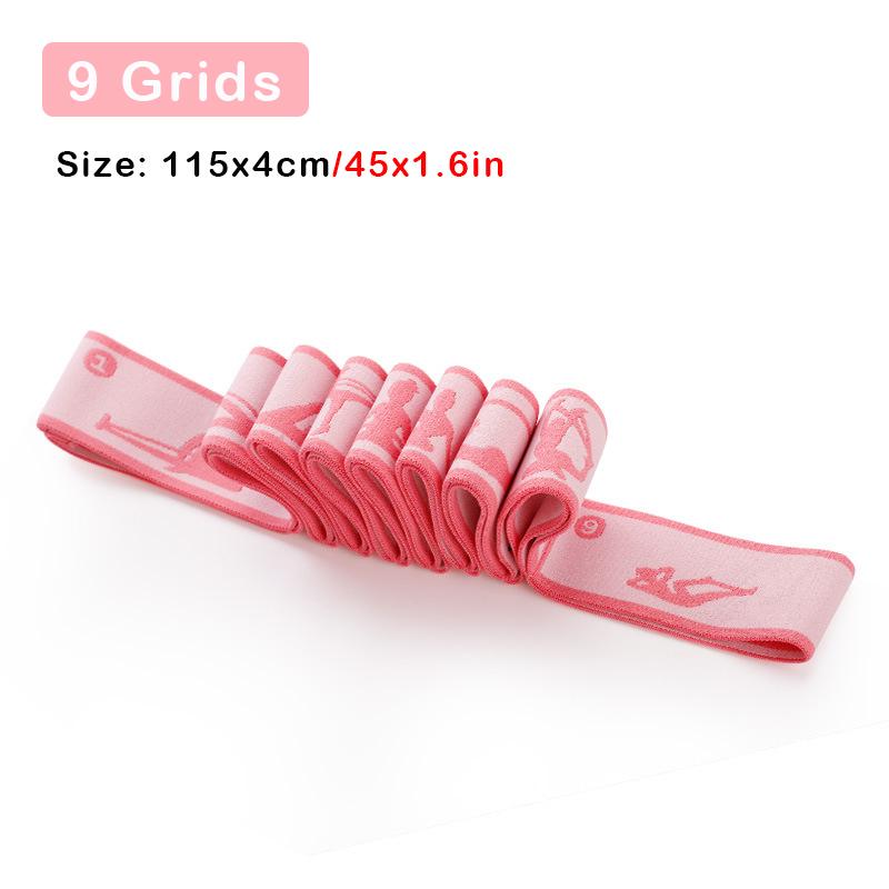 Yoga Pull Strap Belt Multi-Section Elastic Yoga Resistance Bands Latin Dance Stretching Band for Adult Child GYM Fitness Bands