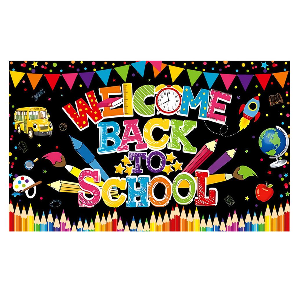 Back to School Background Cloth for Decoration and Photo Booth