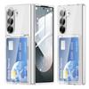 Card Holder Wallet Shockproof Funda Plastic Anti-Fingerprint Case for Samsung Galaxy Z Fold7 5G Fold6 Fold 7 Fold5 Fold 6 5