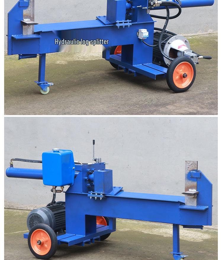 Electric Hydraulic Log Splitter: Automatic Vertical Wood Chopper for Wet/Dry Use