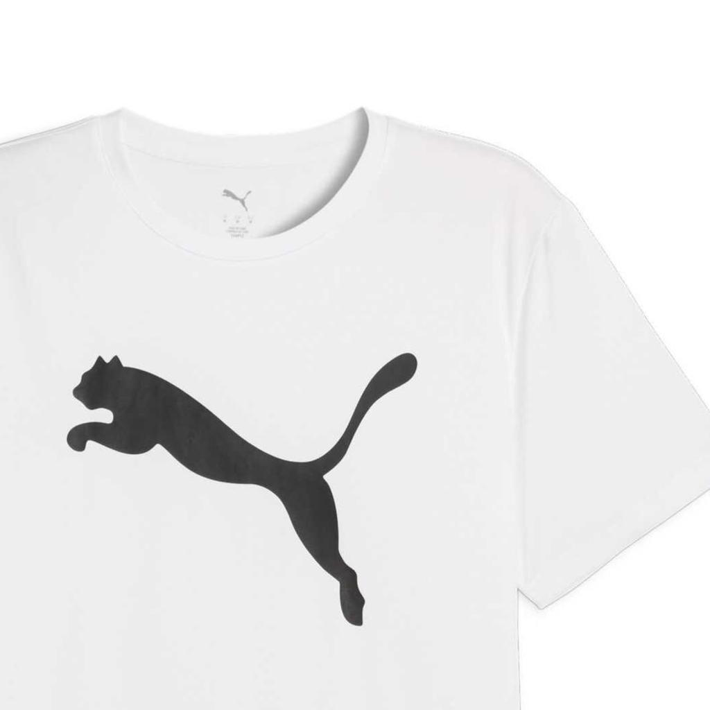 Puma Round Neck Cool Moisture Wicking Color Block Logo Comfortable Short Sleeve T-Shirt Men Tops White 527324-02