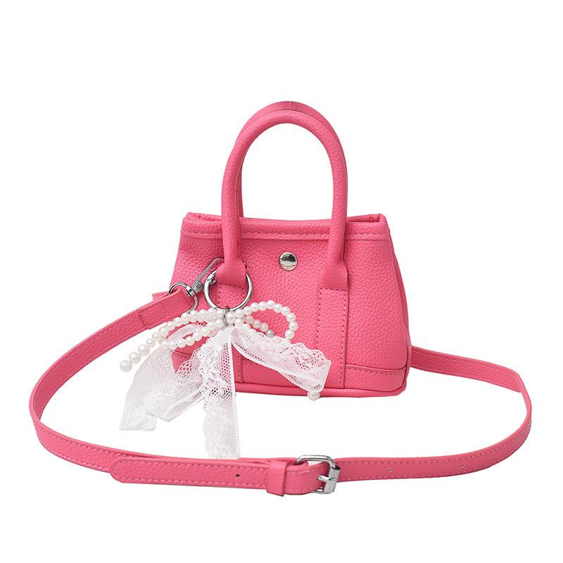 Urban Minimalist Pu Water Bucket Bag With Shoulder Strap For Commuting