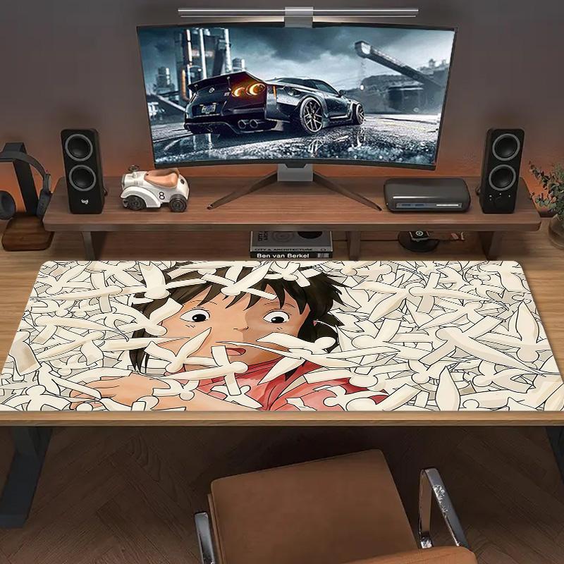 Spirited Away Print Cushion Non-slip Laptop Tablet Big Mousepad XXL Mat Mini PC Playmat With Lock edge