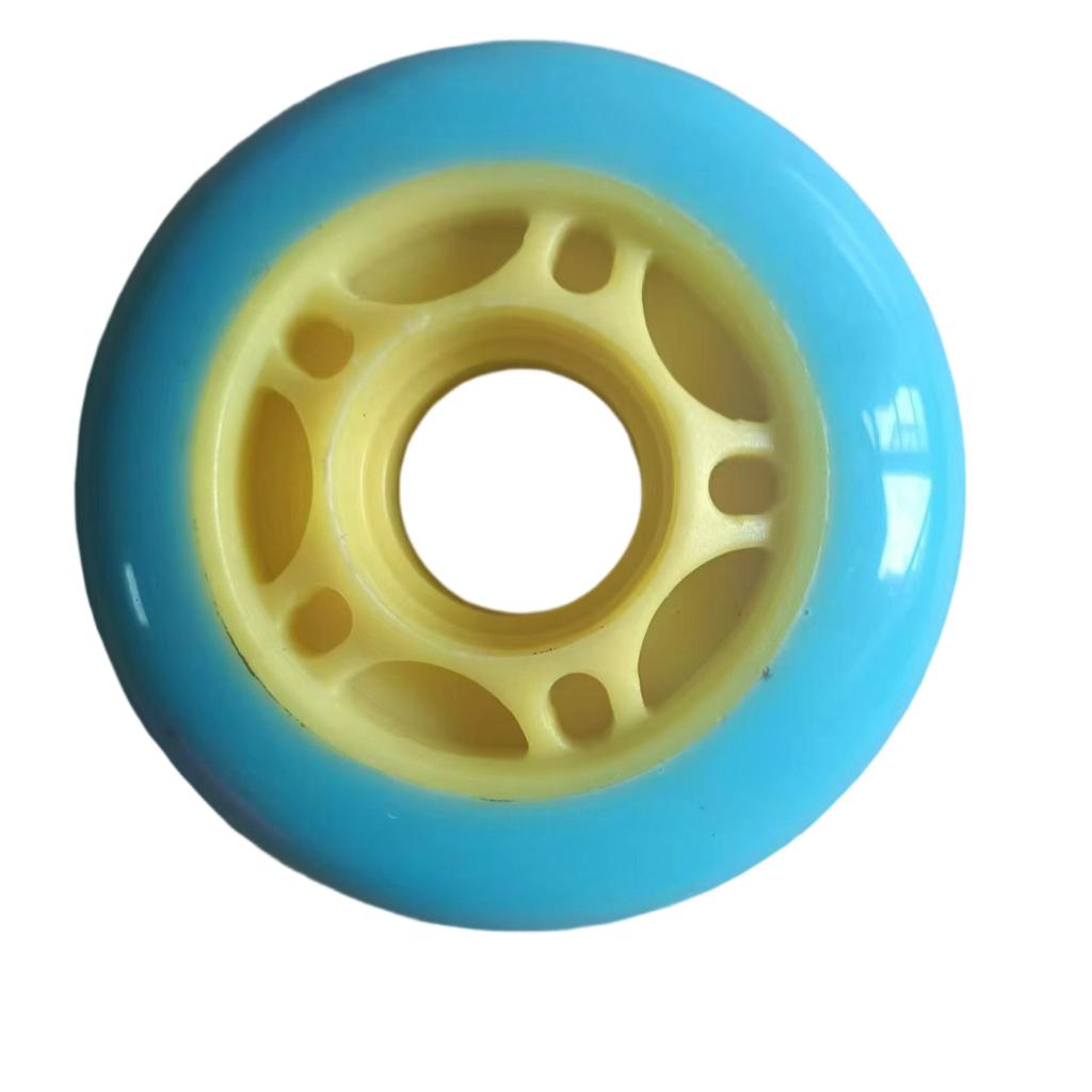 Ruidongle 64 70Mm Wear Resistant Inline Skate Wheels for Children Kick Scooters Polyurethane Flashing Replacement Wheel