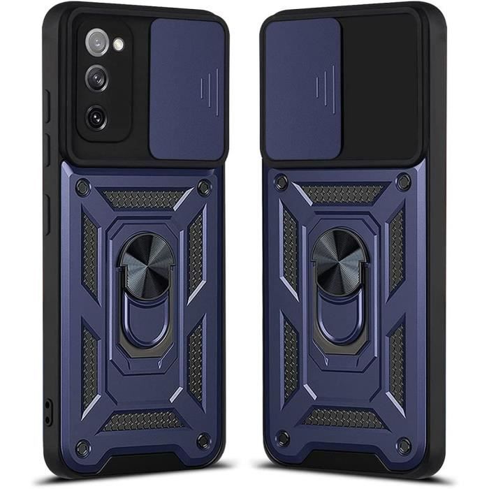 Coque de Protection - PROSHOP - Samsung S20 FE - Bordure Renforcée - Antichoc - Bleu Marine