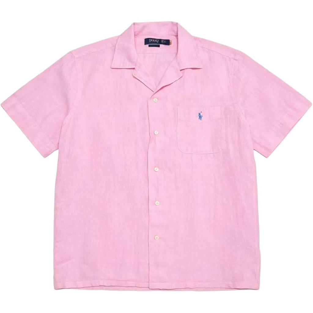 Polo Ralph Lauren SS26 Small Pony Logo Embroidered Single-Breasted Short Sleeve Shirt Classic Edition Men shirts 710966421-006