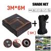 Black Shade Cloth Sunblock Mesh Cover Taped Edge With Grommets Sun Net For Pergola Plants Greenhouse Gardens Patio Canopy