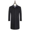 Men's 100% Wool Business Mid-length Overcoat