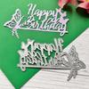 Metal Die Cuts Butterfly Letter Embossing Template Stencil Scrapbooking for Card
