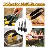 3 st Matklämma i Rostfritt Stål, Kök Värmebeständig Biffklämma, Utomhusställ, Grillklämma, Matklämma