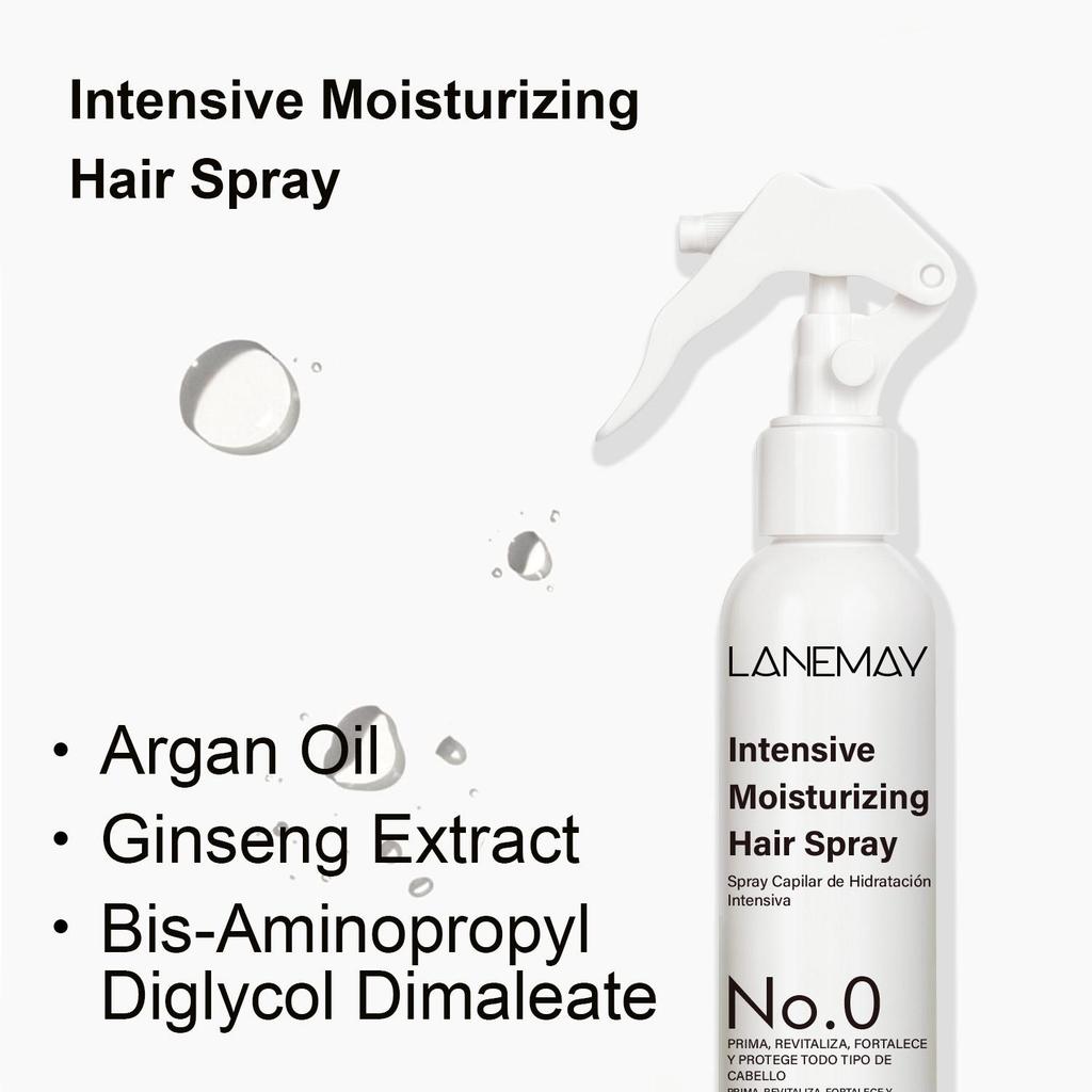 Intensive Moisturizing Hair Spray--Moisturizes And Conditions Hair-Builds Inner Resilience-Suitable For All Hair Types, 120ml