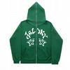 Full-face Zipper Sweater European and American Street Trendy Casual Hoodie Y2K Hoodie Men's Genderless American Jacket Men