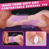 Sex Toy for Men Oral Vaginal Anal Masturbation Soft Realistic Vagina Pocket Pussy Glans Trainer Deep Throat Adult Supplies