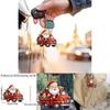 Christmas Santa Car Accessory Acrylic Keychain With Cartoon Style For Auto Interior Decor And Gift