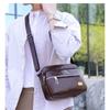 Fashion Men Messenger Bags PU Leather Handbags for Man Male Crossbody Bag Casual Storage Shoulder Bag Zipper Direction Random