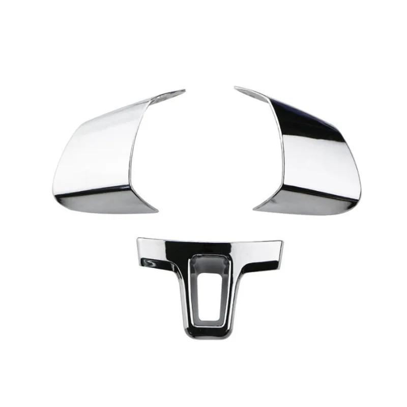 

Подходит для Volkswagen VW Tiguan 2010-2015 Touran Passat 2011-2015 ABS хромированный руль блестящий чехол наклейки для салона автомобиля серебряный