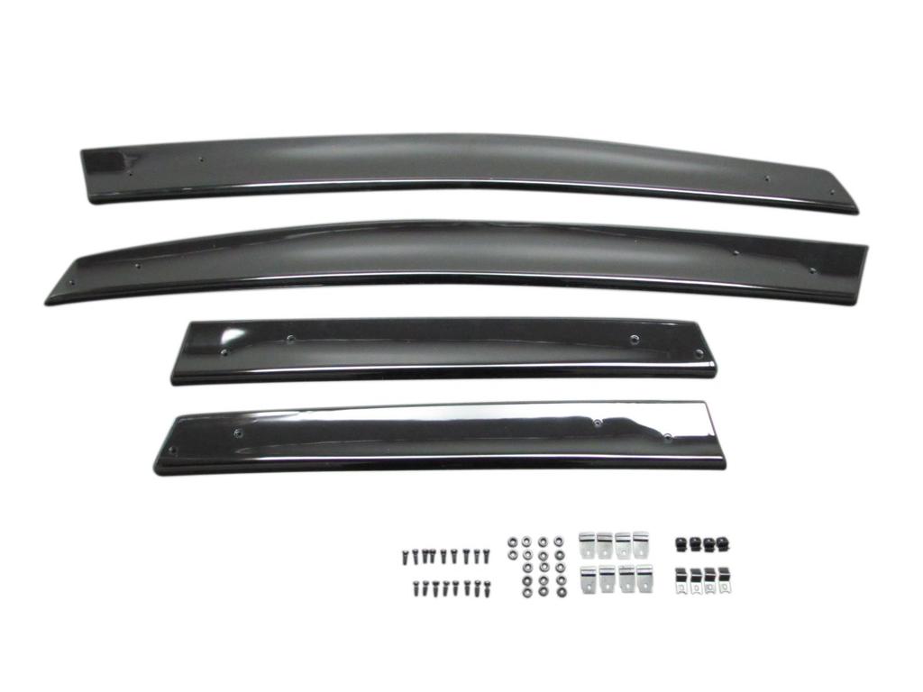 BRIGHTZ Fit Shuttle Hybrid GP2 Side Door Visors with Hardware Compatible with GP 2 Fit Shuttle and Fit Shuttle Hybrid [INJ-V-113] Fit, Hybrid,