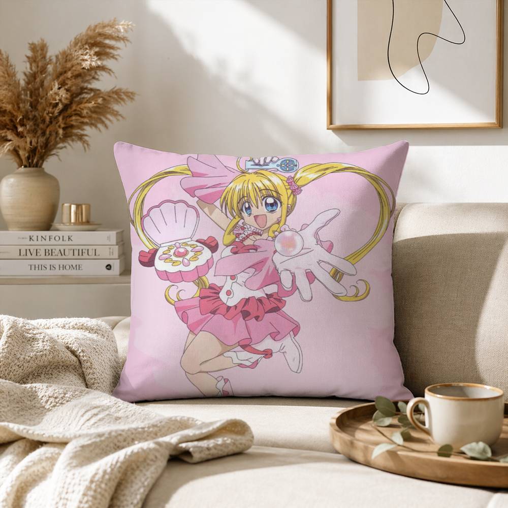 Mermaid Melody Pichi Pitch Pillow Case for Sofa Living Room Home office Decor Protective Cover