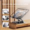 Supporto per Notebook Adatto per IPad, Supporto per Tablet, Supporto in Metallo per Telefono Cellulare, Pieghevole Girevole a 360° da Tavolo per Trasmissioni Live
