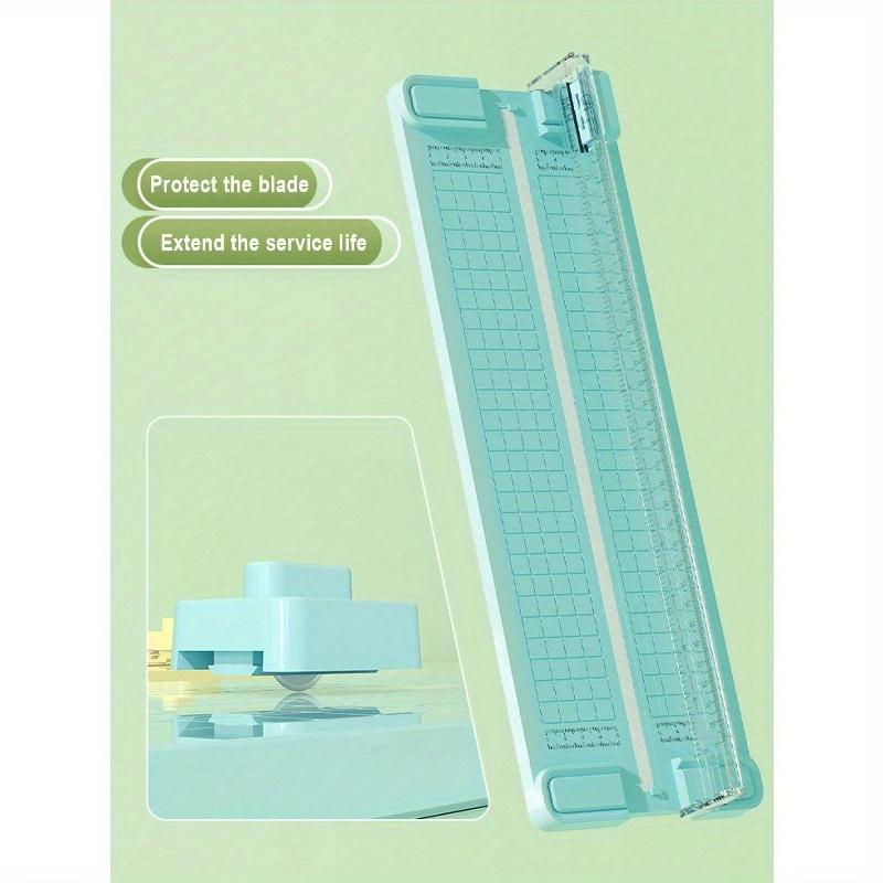 4-In-1 Paper Cutter Set, Creative Mini Multi-Functional Trimmer with 4 Blades for Students, Cutting Photos, Documents, Crafts, Back To School