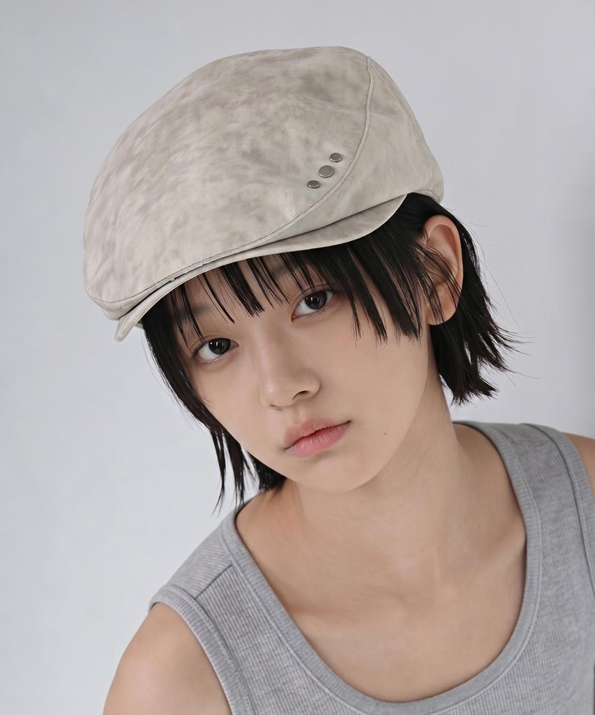 Eondeokeonteulolseutyudio Studded Cotton Nylon Blend Classic Hunting Cap Drive Hunting / Triple R Stud / Smog Iv