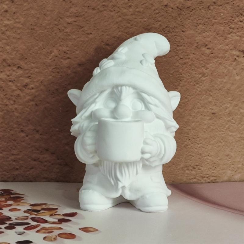 3D Dwarf Figurine Silicone Mold For Resin Casting and Making Candle Soap Chocolate and Gypsum Sculpture Christmas Decoration