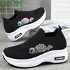 Spring Women's Lightweight Platform Sneakers: Height-Boosting Trendy Sock Shoes for Casual Wear