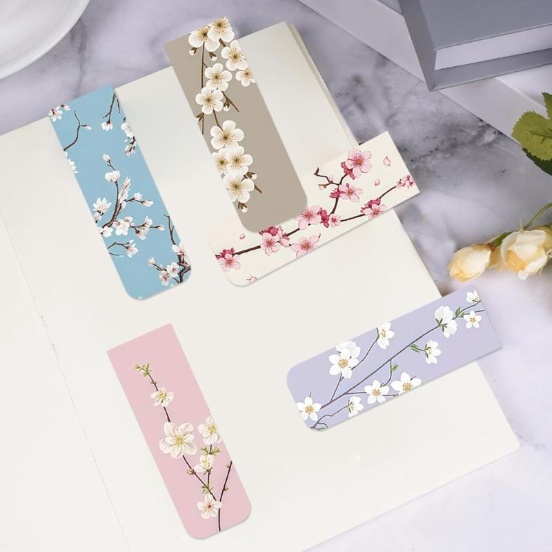 Flowers Bookmarks Magnetic Page Markers Clip Lovely Bookmarks Reading Bookmarks Aesthetic Bookmarks