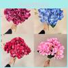 Silk Flowers Hydrangea Realistic Bouquet For Wedding Decor Photo Props Gift