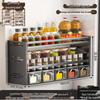 TLXT Wall-Mounted Kitchen Spice Organizer Shelf