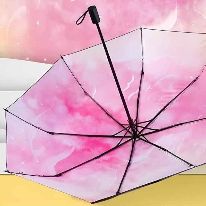 Red Leaf UPF50+ Folding Sun and Rain Umbrella
