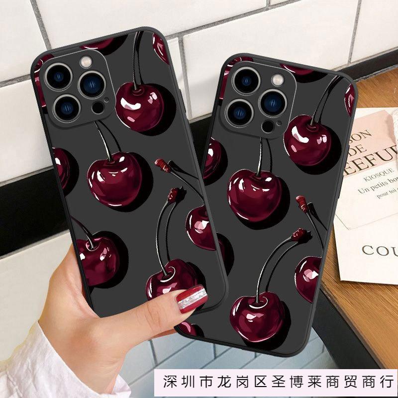 Cherry for Apple 16Pro all-inclusive 15Promax mobile phone case iPhone14/12/11/13 anti-drop xs
