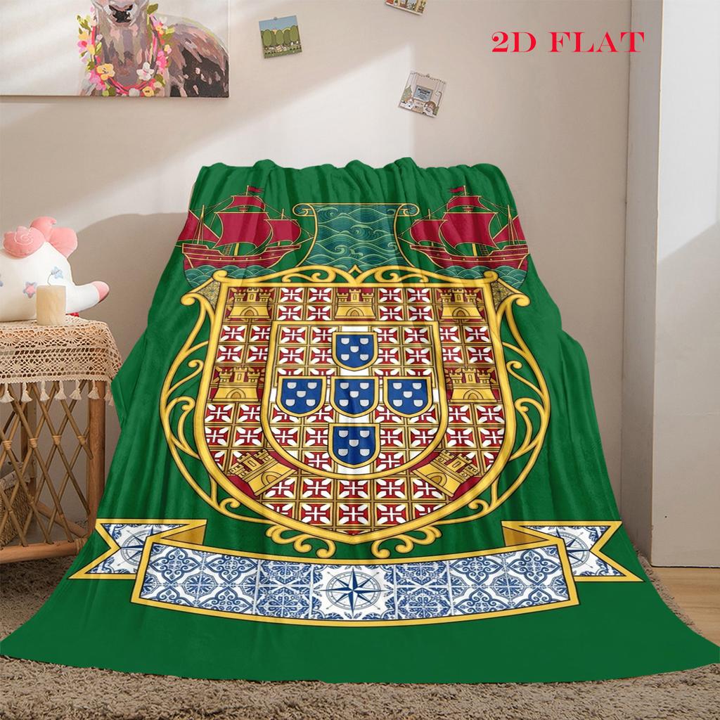 Royal Heraldry Regal Symbols blanket Suitable for all seasons Soft and comfortable Machine washable Office rest blanket Air conditioning blanket