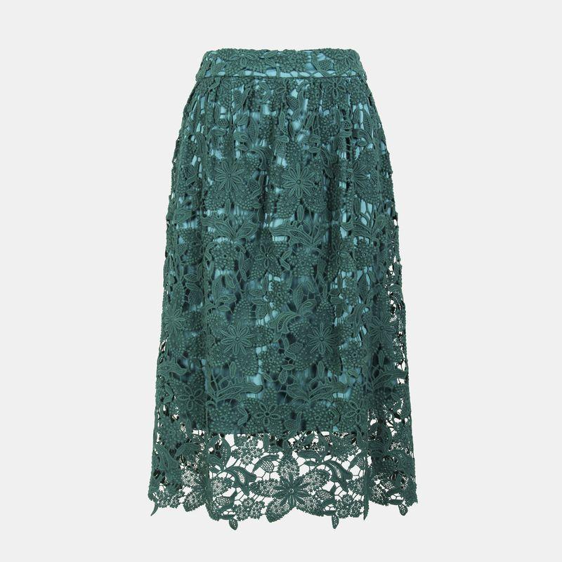 

Синяя роза Одежда больших размеров для женщин Весна/Лето Новое поступление Поставка для клиентов Кружевная юбка Средней длины Длинная Юбка А-силуэта с завышенной талией Green S