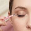 Lash Extension Tweezers for False Eyelashes Stainless Steel Lash Tweezers for Precise Eyelash Placement And Removal Rust-Proof Makeup Tool for